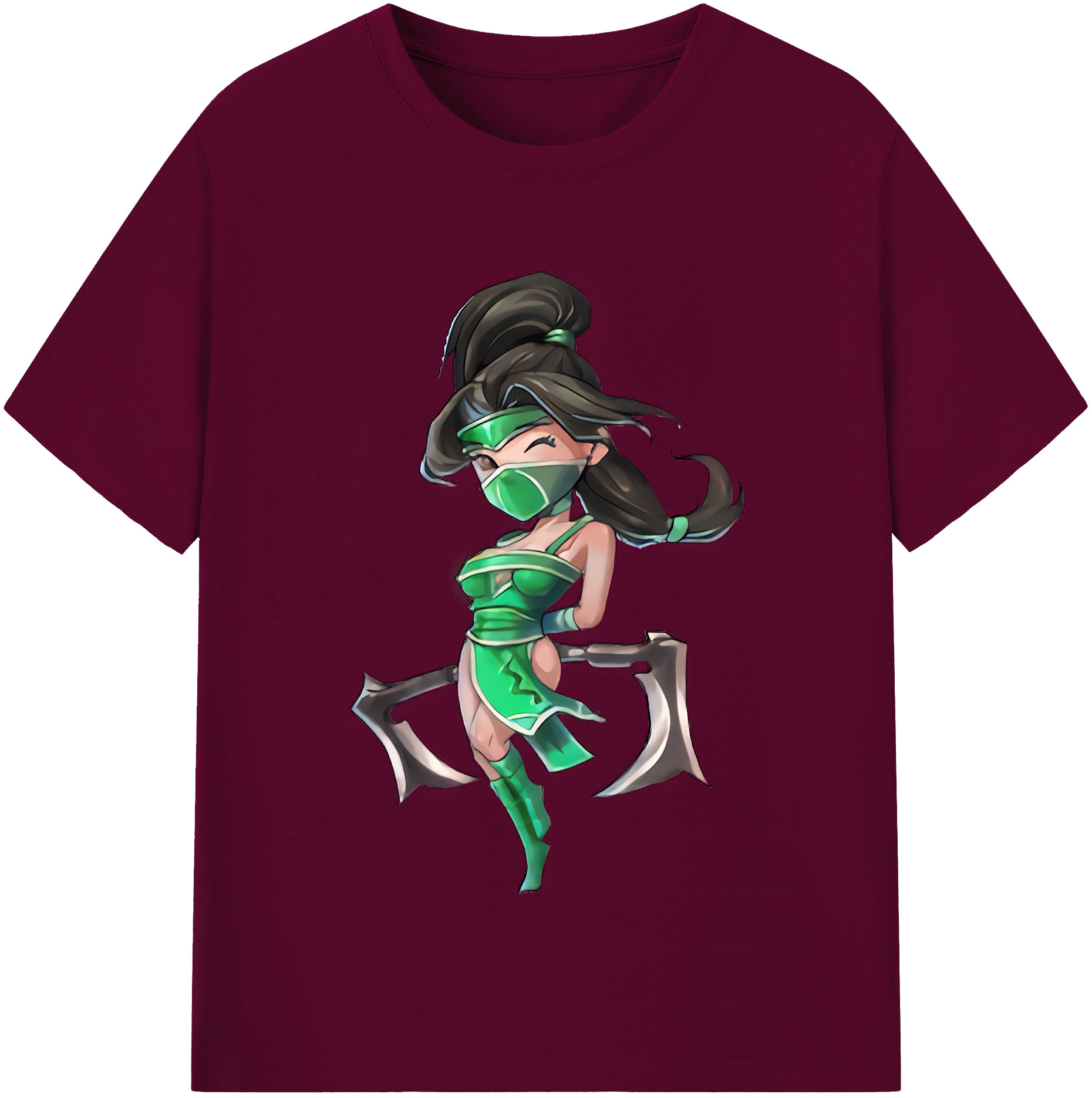 （画像用） リーグ・オブ・レジェンド League of Legends LOL レディースカジュアルプリントTシャツ（綿100％）